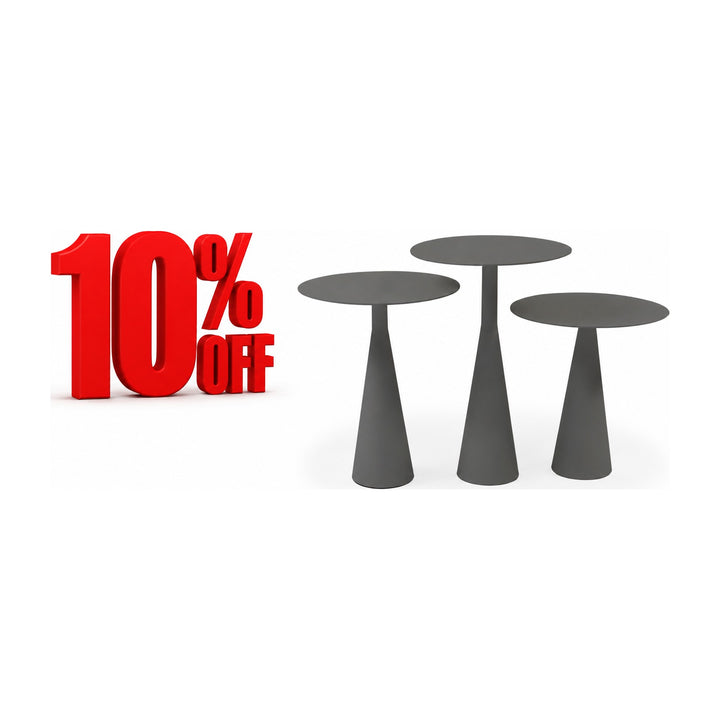 Ireland Indoor/Outdoor Side Table by Whiteline Modern Living
