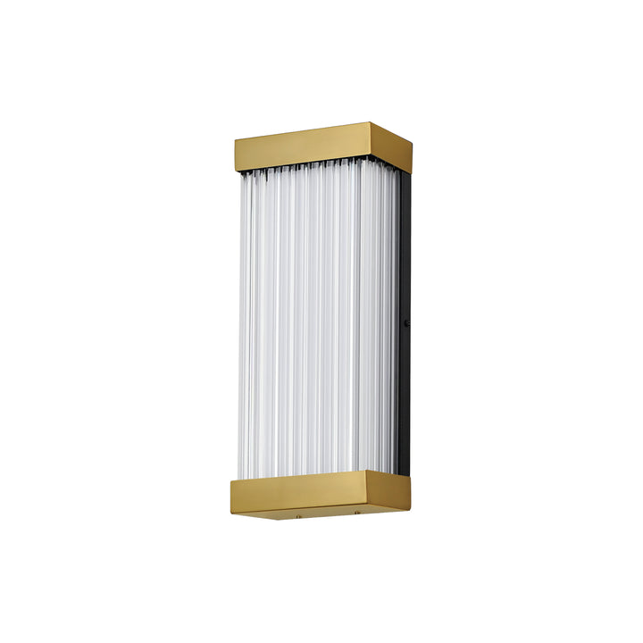Acropolis 14" LED Outdoor Sconce by ET2 Lighting in Natural Aged Brass finish