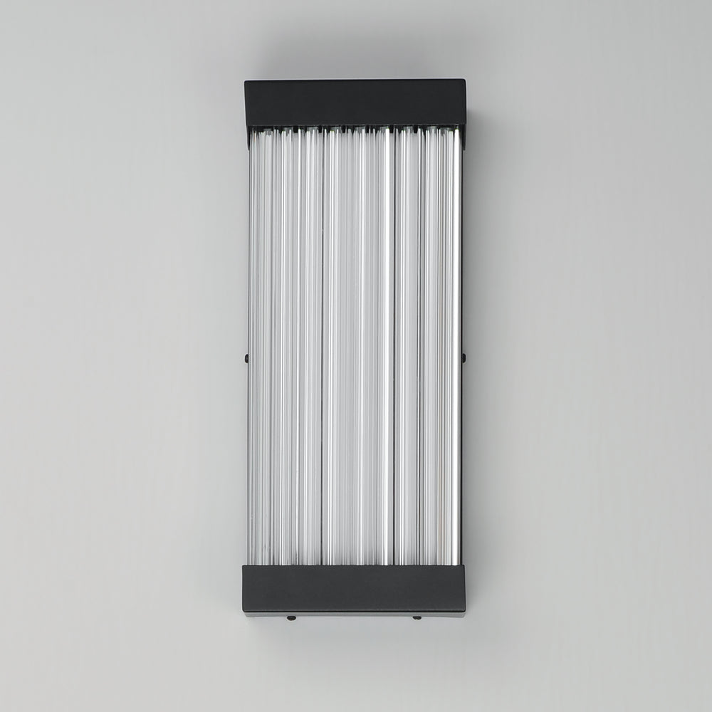 Acropolis 14" LED Outdoor Sconce by ET2 Lighting, styled view 1
