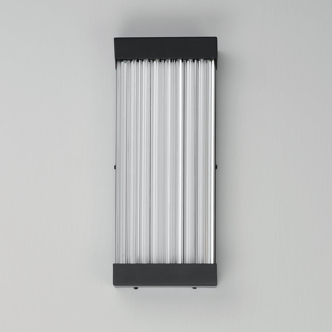 Acropolis 14" LED Outdoor Sconce by ET2 Lighting, styled view 1