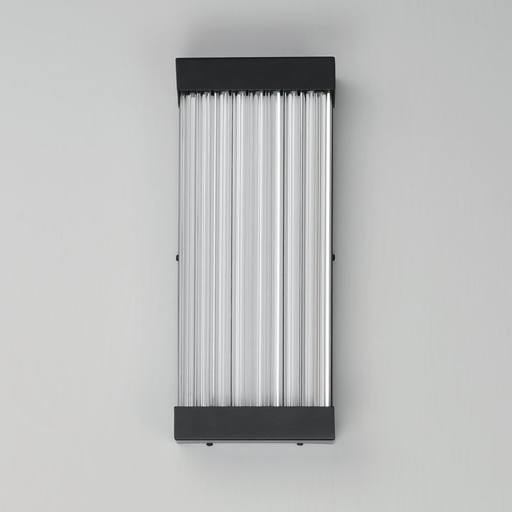 Acropolis 14" LED Outdoor Sconce by ET2 Lighting, styled view 1
