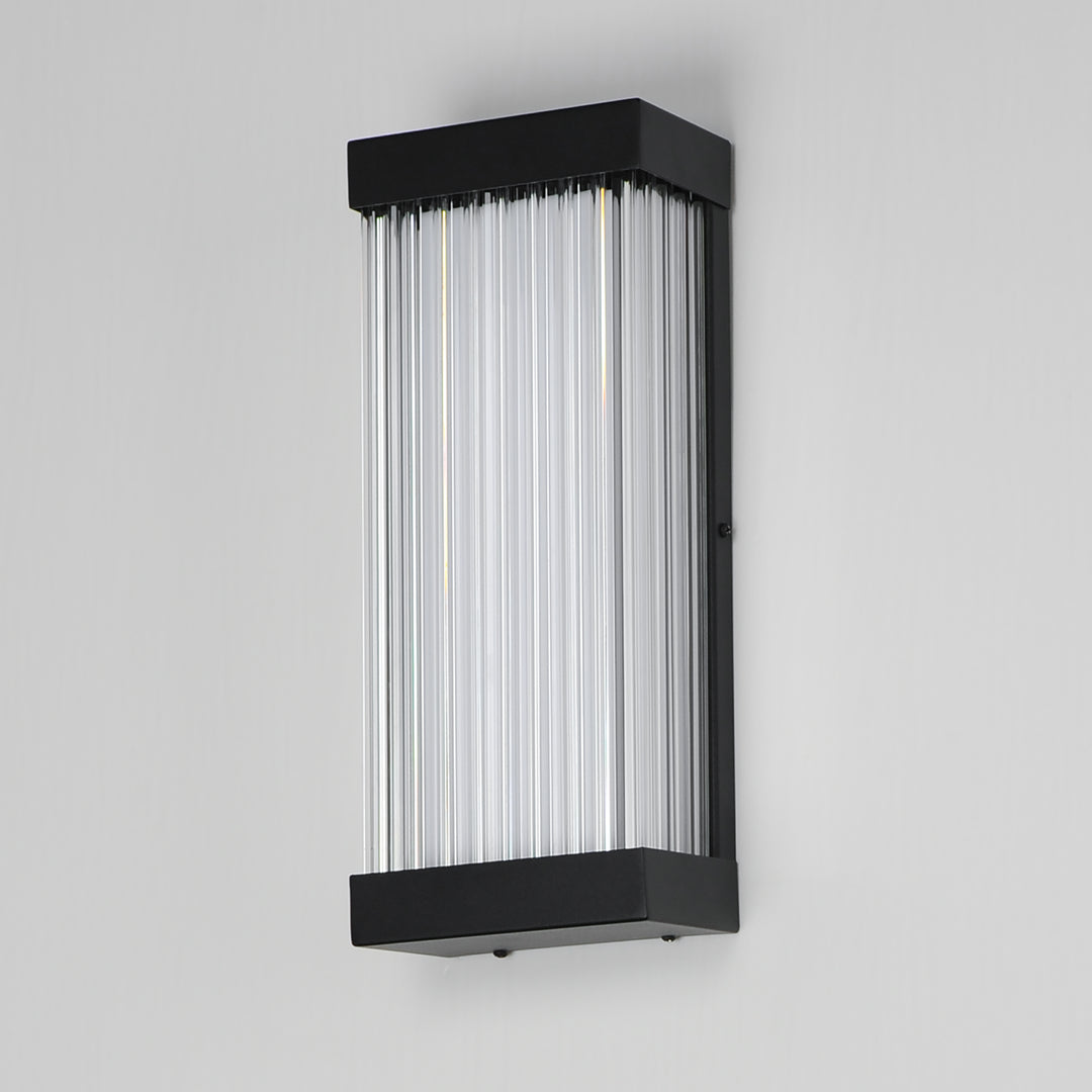 Acropolis 14" LED Outdoor Sconce by ET2 Lighting, styled view 3