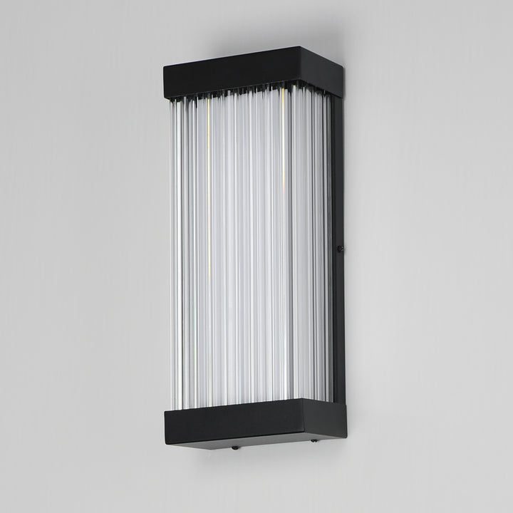 Acropolis 14" LED Outdoor Sconce by ET2 Lighting, styled view 3