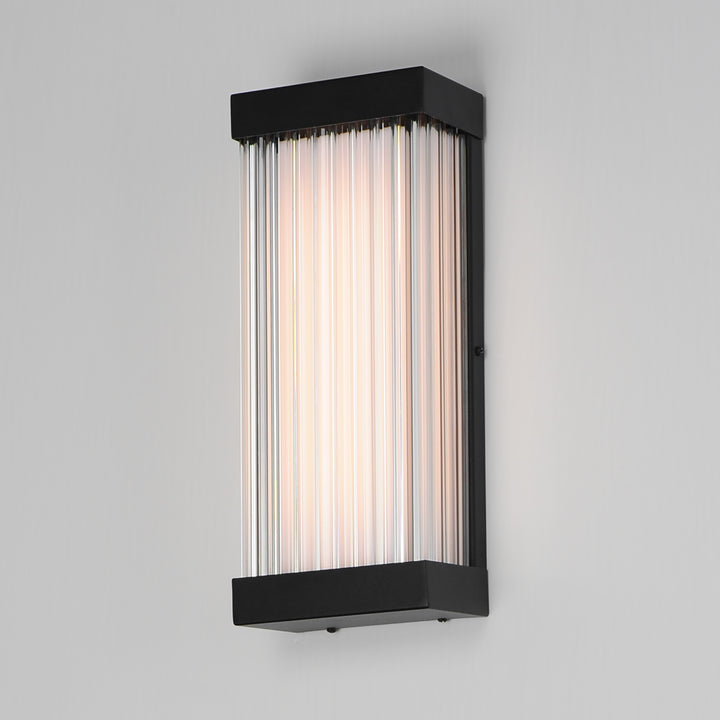 Acropolis 14" LED Outdoor Sconce by ET2 Lighting, styled view 4