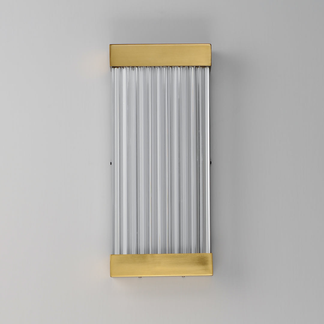 Acropolis 18" LED Outdoor Sconce by ET2 Lighting, styled view 1