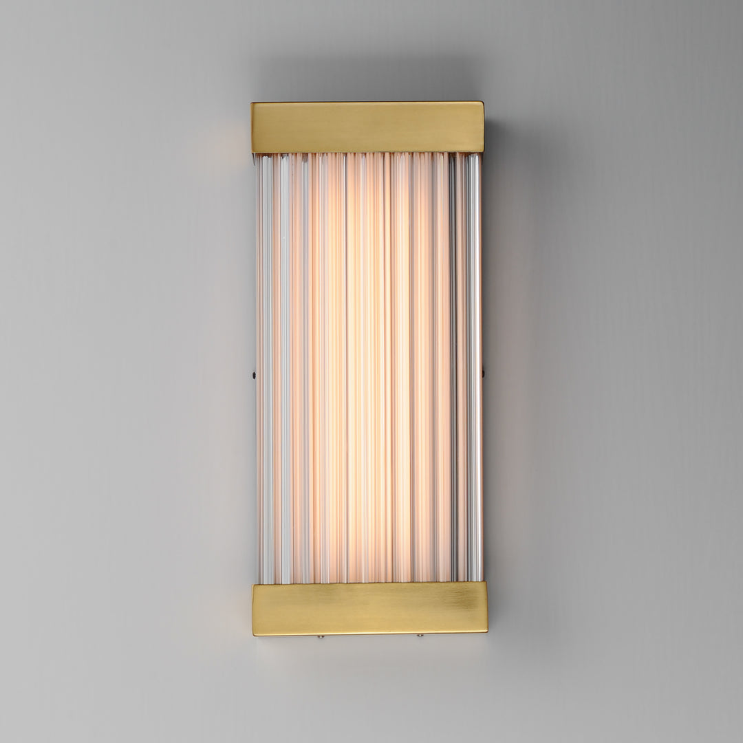 Acropolis 18" LED Outdoor Sconce by ET2 Lighting, styled view 2