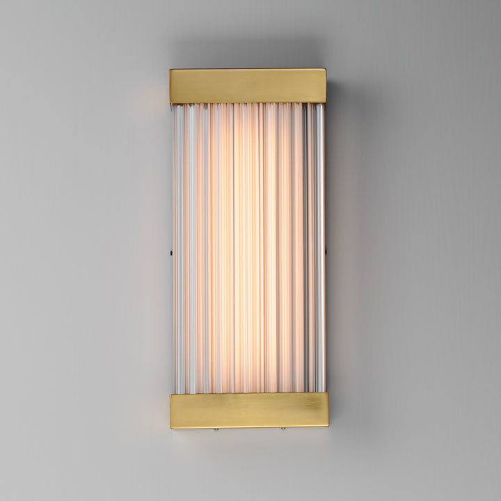 Acropolis 18" LED Outdoor Sconce by ET2 Lighting, styled view 2
