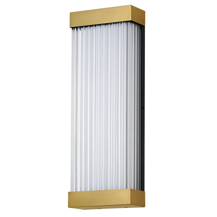 Acropolis 22" LED Outdoor Sconce by ET2 Lighting in Natural Aged Brass finish