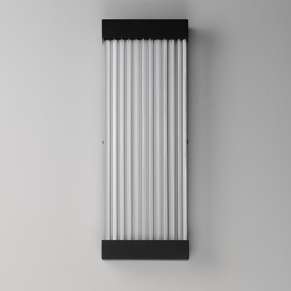 Acropolis 22" LED Outdoor Sconce by ET2 Lighting, styled view 1