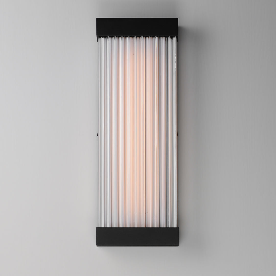 Acropolis 22" LED Outdoor Sconce by ET2 Lighting, styled view 2