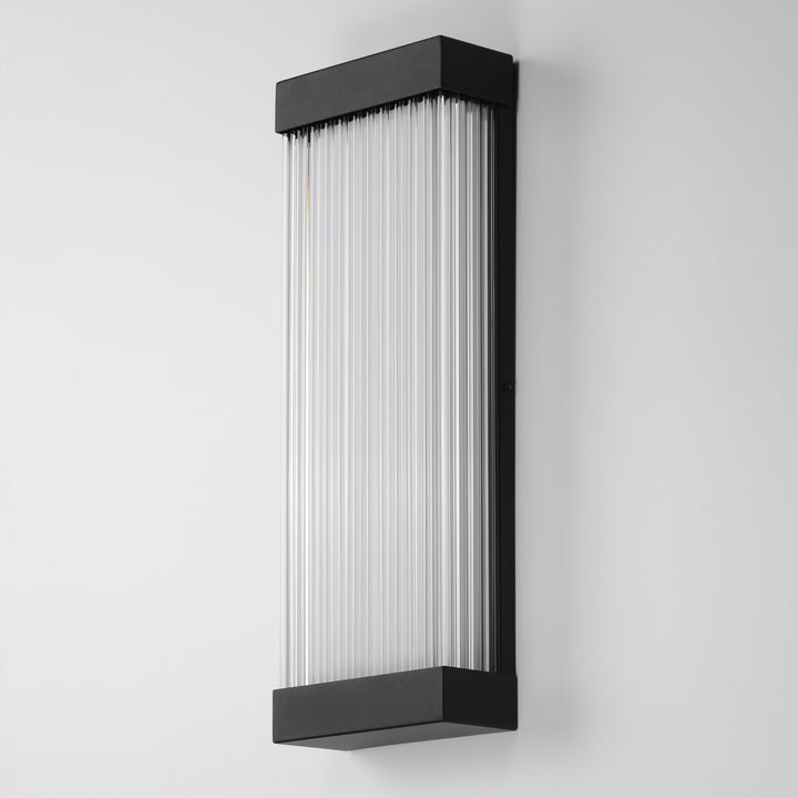 Acropolis 22" LED Outdoor Sconce by ET2 Lighting, styled view 3