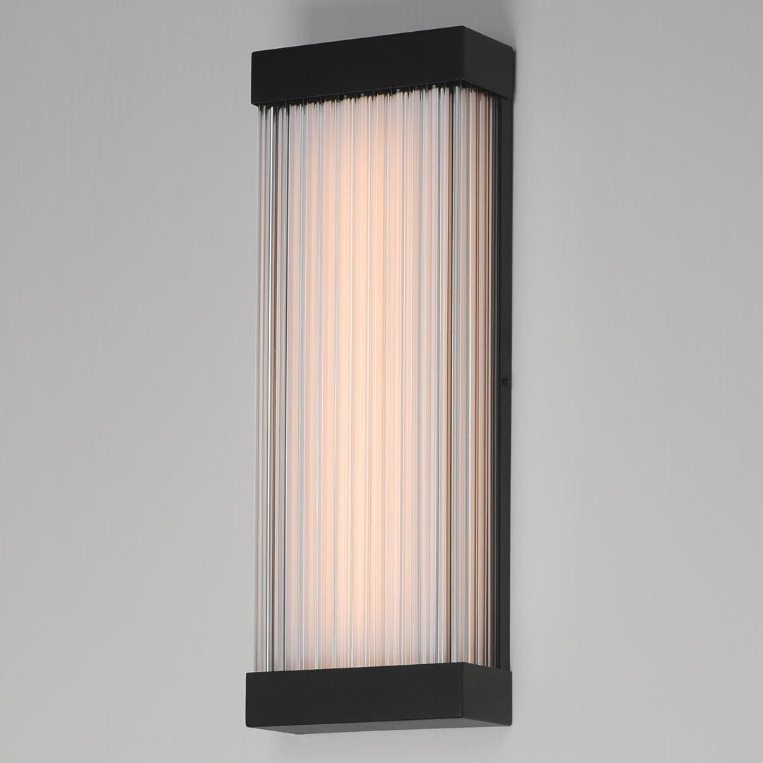 Acropolis 22" LED Outdoor Sconce by ET2 Lighting, styled view 4