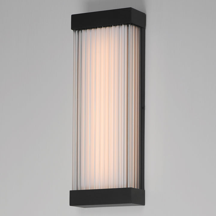 Acropolis 22" LED Outdoor Sconce by ET2 Lighting, styled view 4