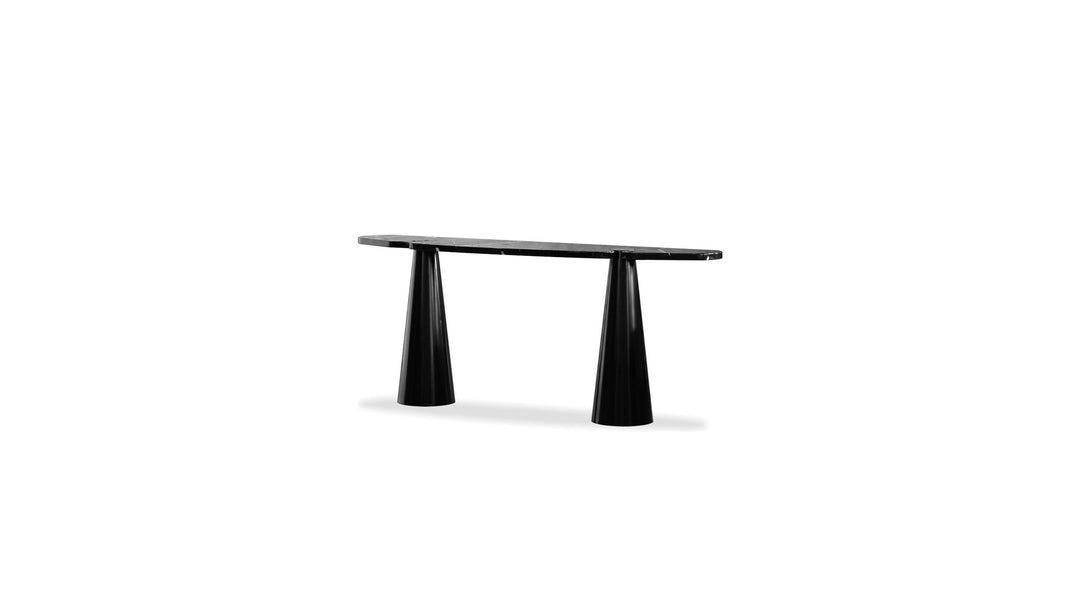 ACYL Console Table in Polished Marquina Black