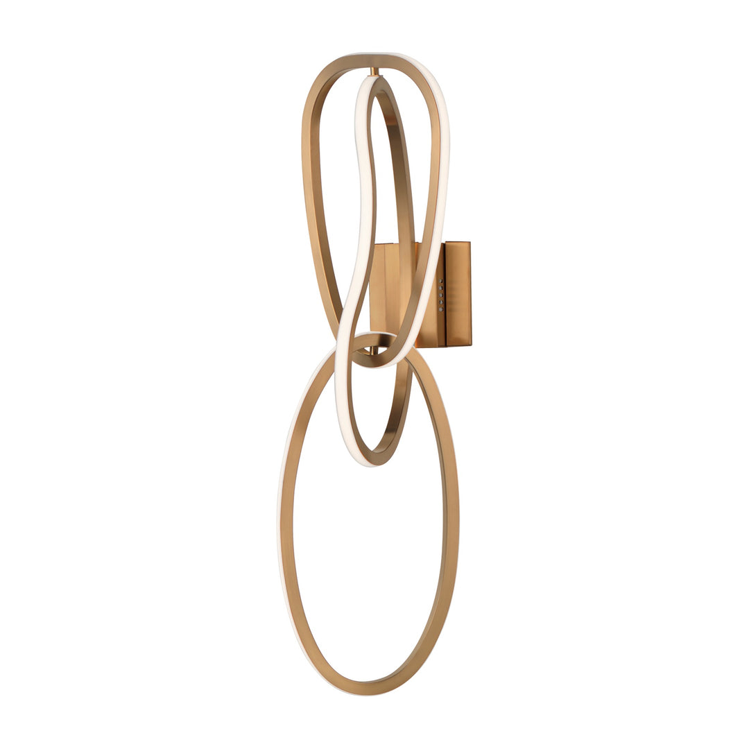 Unity 3-Light LED Wall Sconce by Studio M Lighting in Brushed Champagne