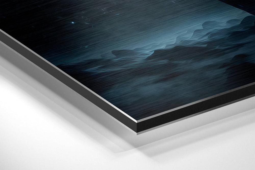 Man  Brushed Aluminum Dibond Wall Art.