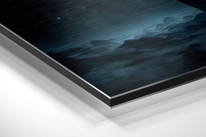 Man  Brushed Aluminum Dibond Wall Art.