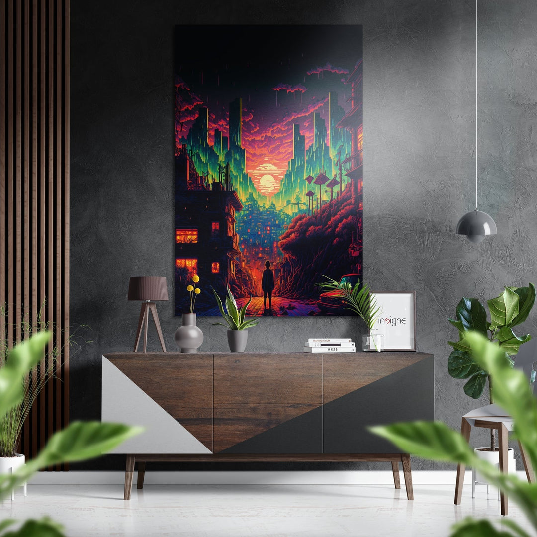 To the Sunset Brushed Aluminum Dibond Wall Art.