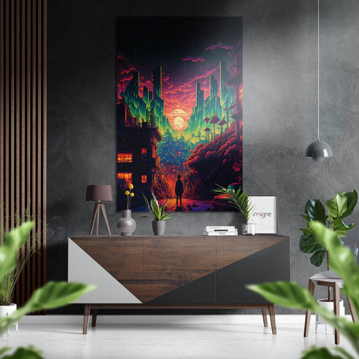 To the Sunset Brushed Aluminum Dibond Wall Art.
