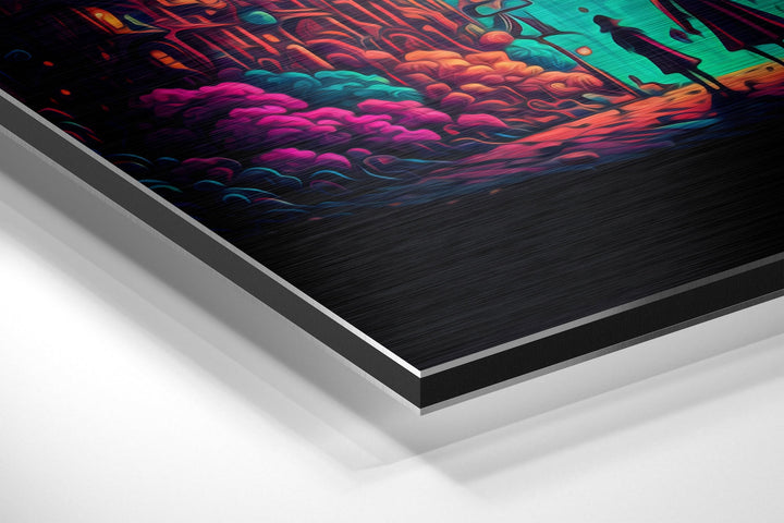 Dreamland Brushed Aluminum Dibond Wall Art.