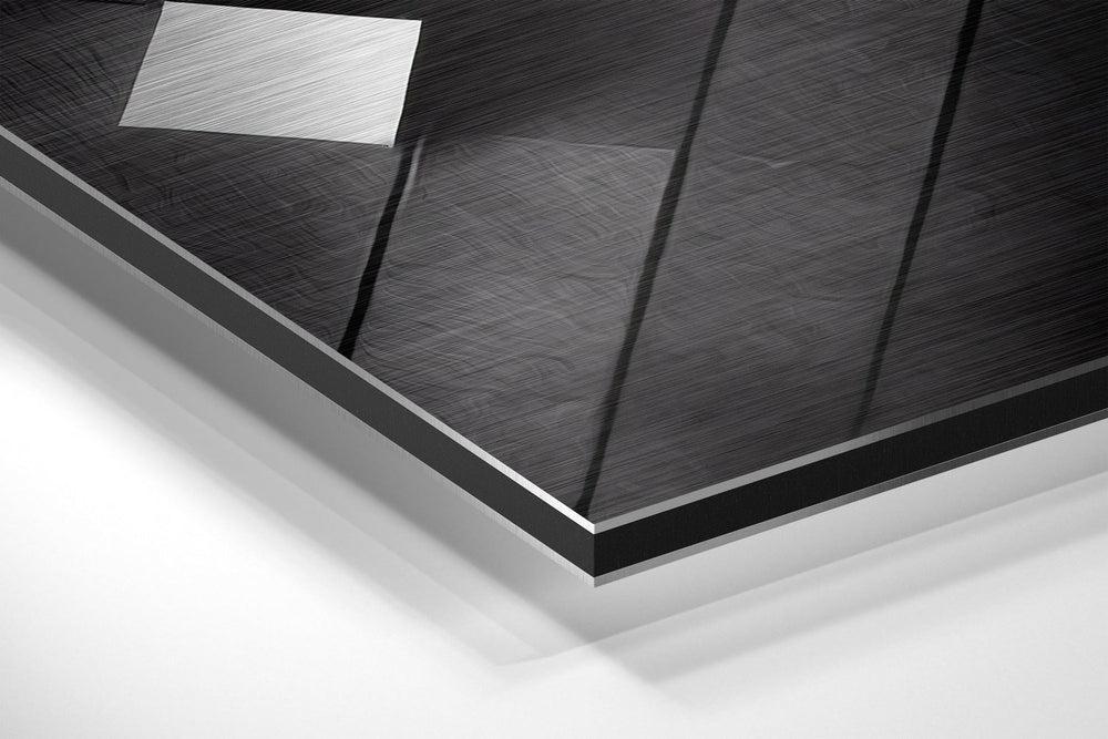Shapes Brushed Aluminum Dibond Wall Art.