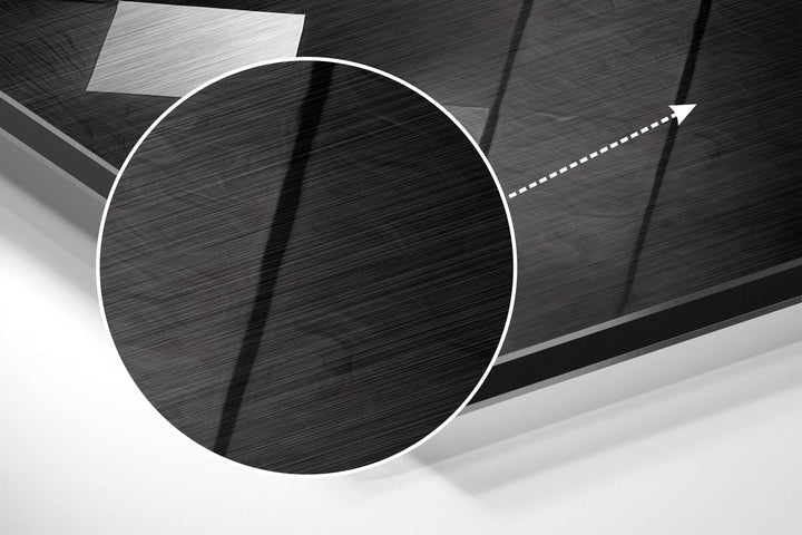 Shapes Brushed Aluminum Dibond Wall Art.
