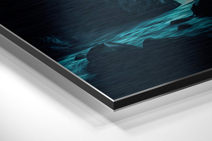 River Brushed Aluminum Dibond Wall Art.