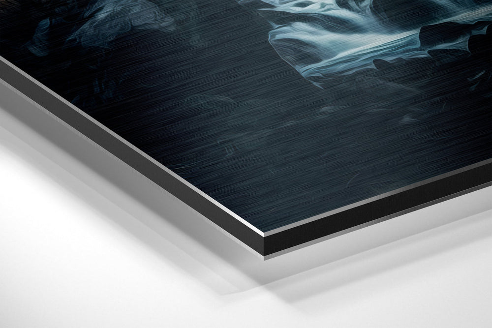 River Brushed Aluminum Dibond Wall Art.