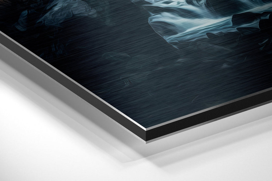 River Brushed Aluminum Dibond Wall Art.