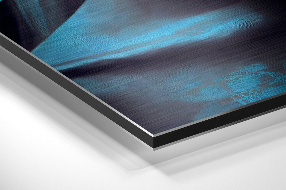 Human Software Brushed Aluminum Dibond Wall Art.