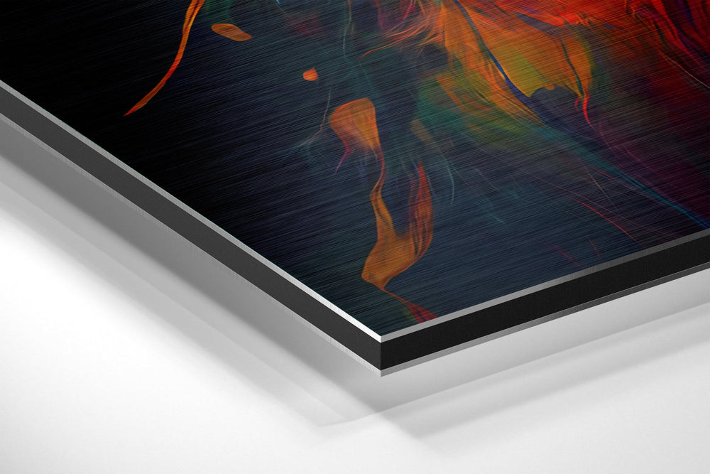 Lion Brushed Aluminum Dibond Wall Art.