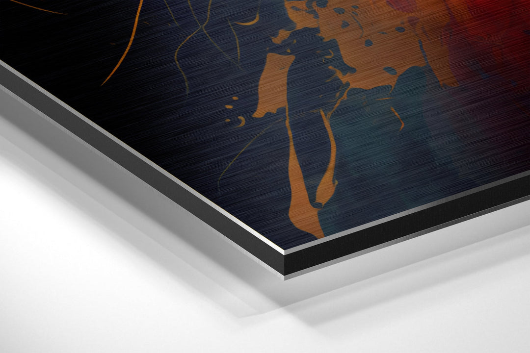 Lion Brushed Aluminum Dibond Wall Art.