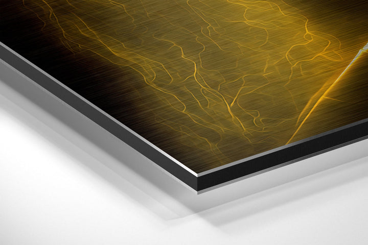 Revenge in His Eyes Brushed Aluminum Dibond Wall Art.