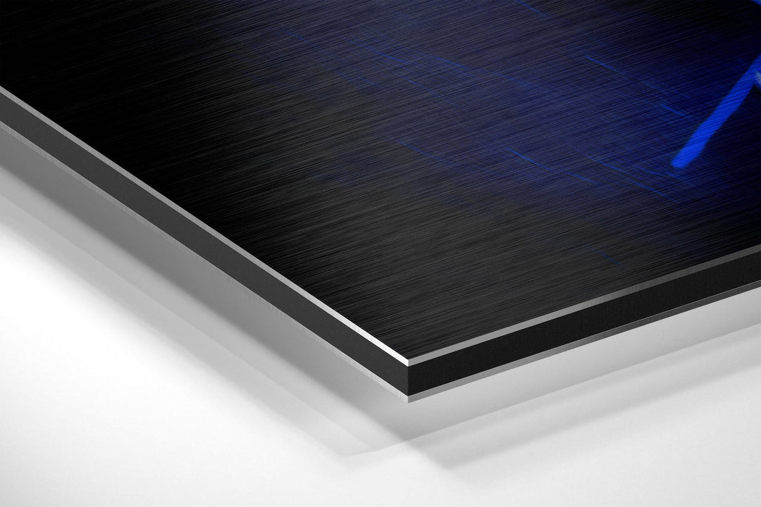 Revenge in His Eyes Brushed Aluminum Dibond Wall Art.