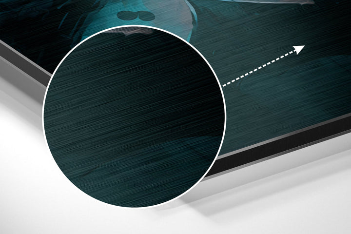 Batman Brushed Aluminum Dibond Wall Art.