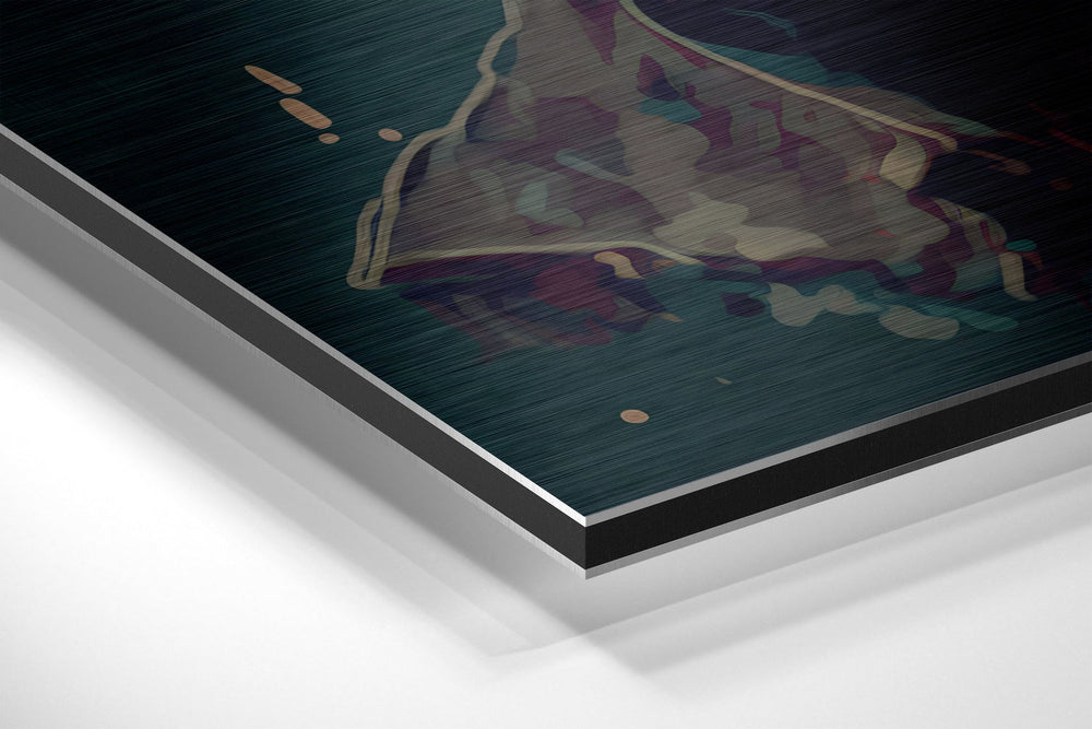 Fight Club Brushed Aluminum Dibond Wall Art.