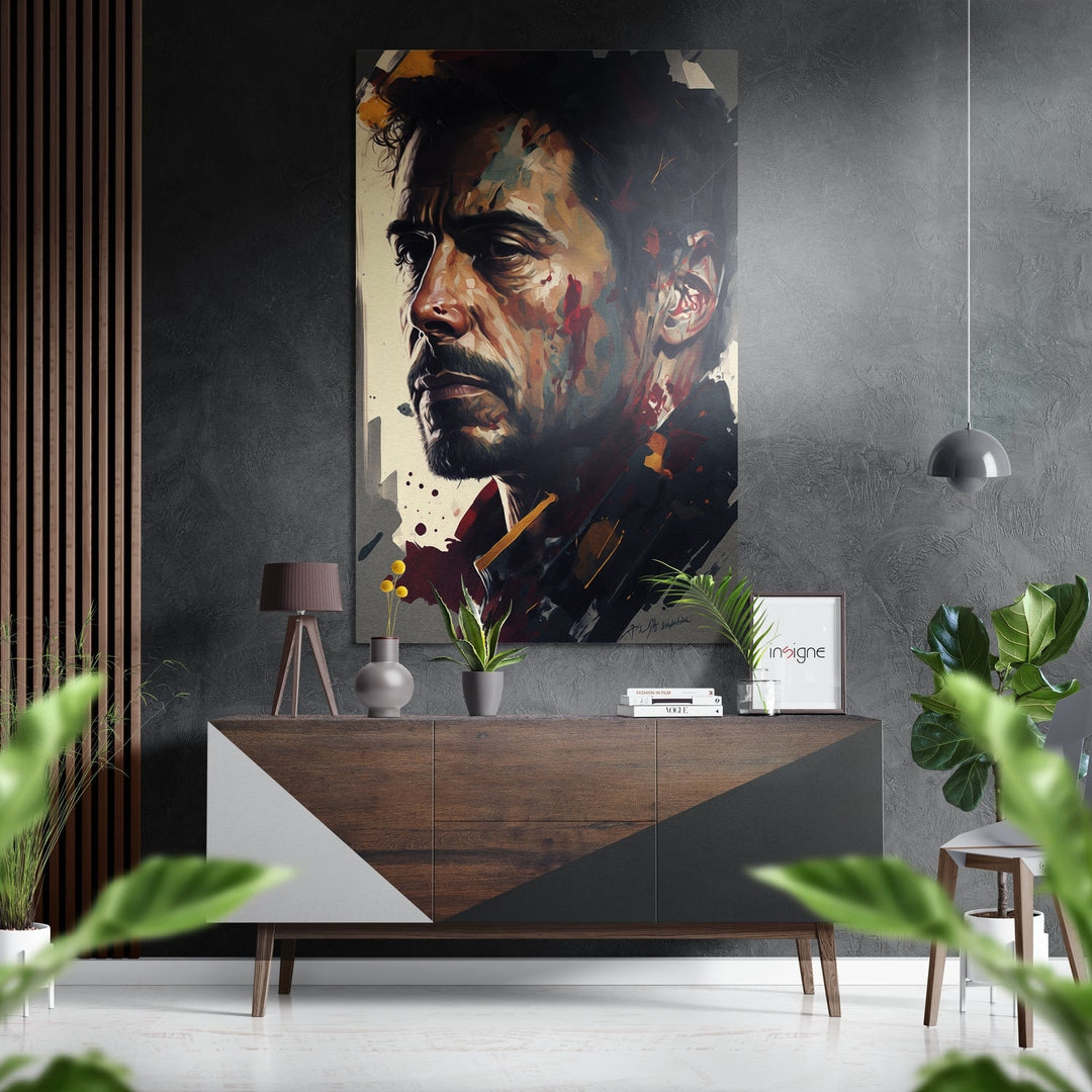 Iron Man Brushed Aluminum Dibond Wall Art Insigne