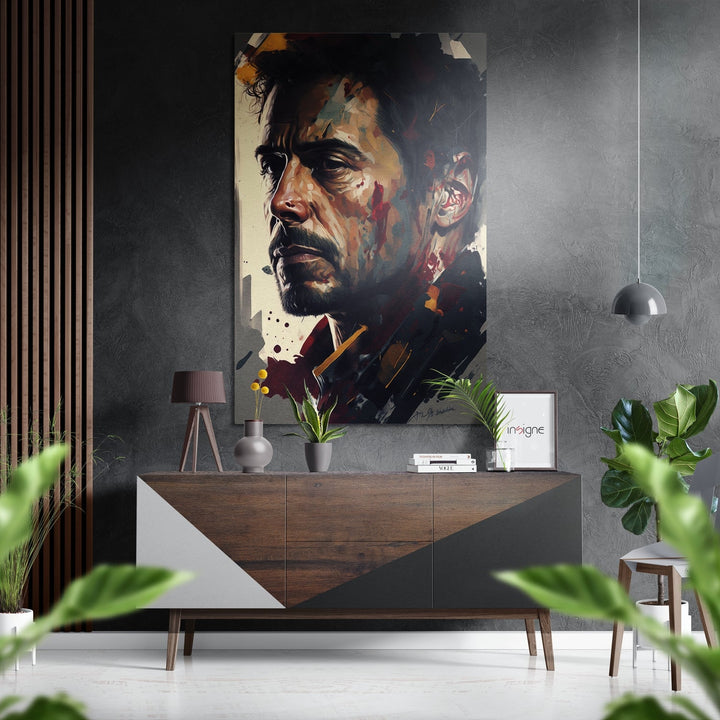 Iron Man Brushed Aluminum Dibond Wall Art Insigne
