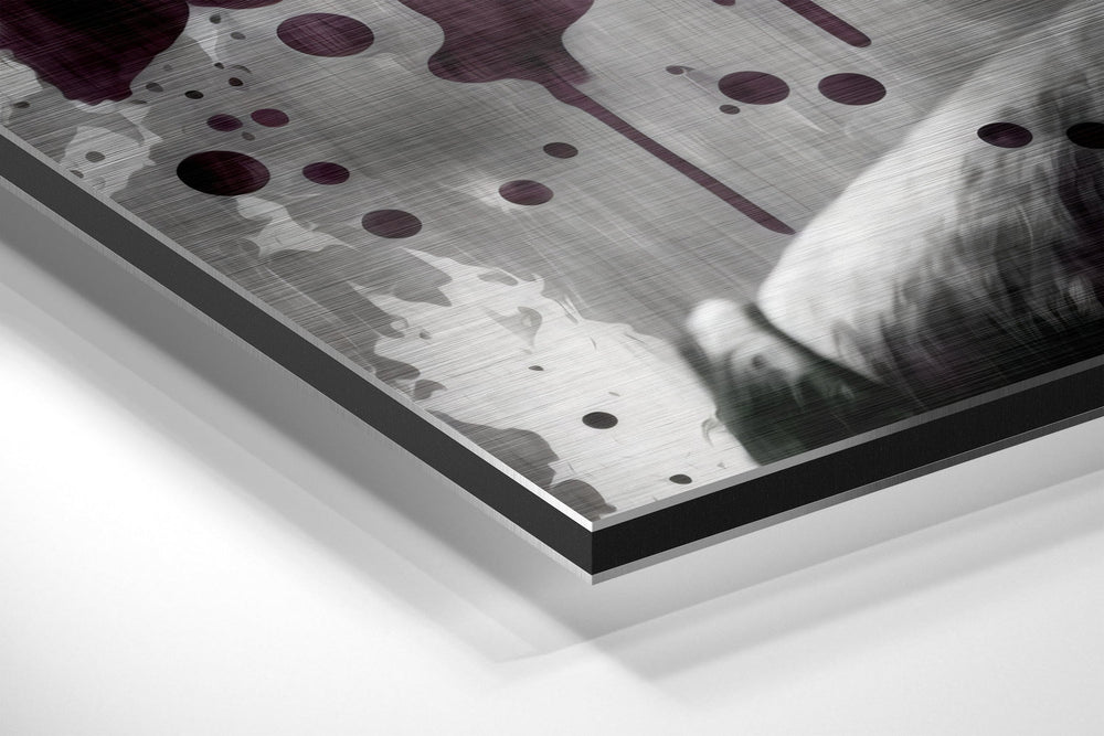 Joker Brushed Aluminum Dibond Wall Art.