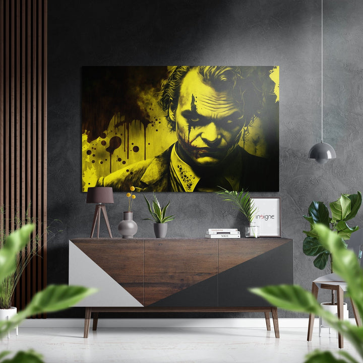 Joker Brushed Aluminum Dibond Wall Art.