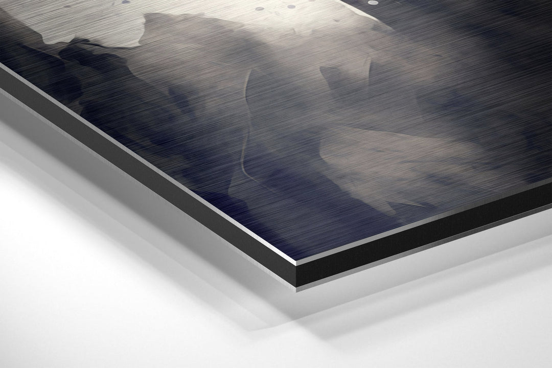 Kobe Bryant Brushed Aluminum Dibond Wall Art.