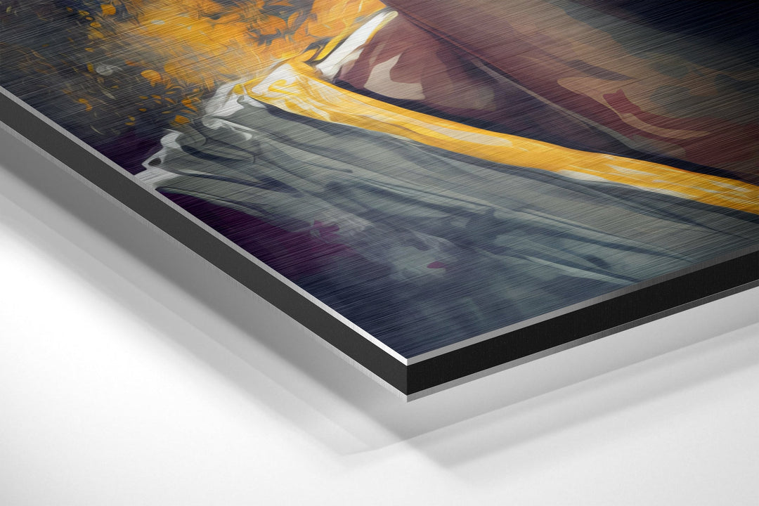 Kobe Bryant Brushed Aluminum Dibond Wall Art.