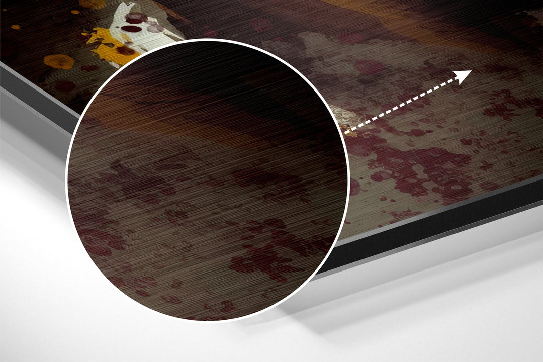 Kobe Bryant Brushed Aluminum Dibond Wall Art.