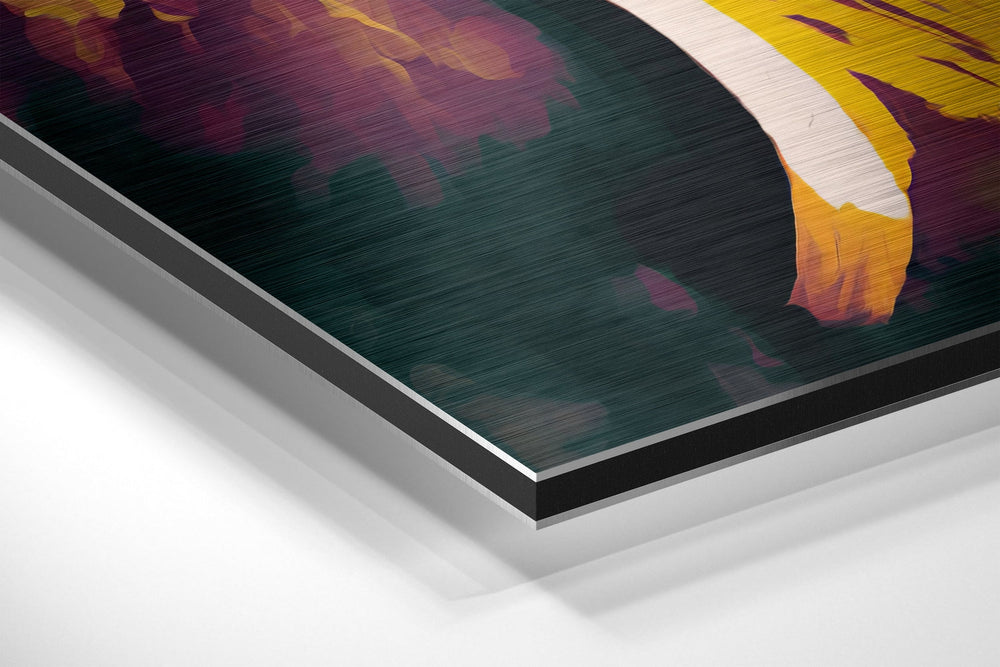 Kobe Bryant Brushed Aluminum Dibond Wall Art.