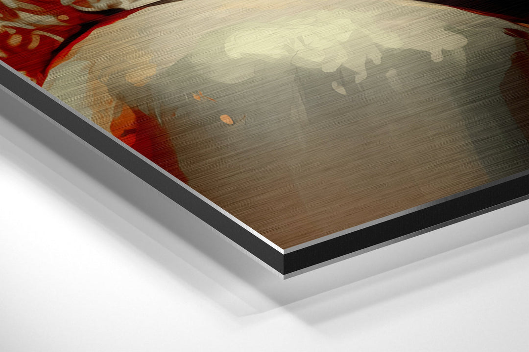 Marilyn Monroe Brushed Aluminum Dibond Wall Art.