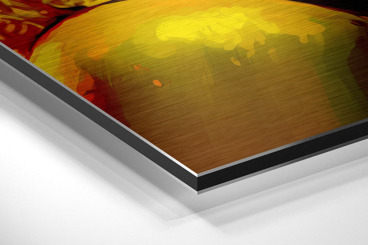Marilyn Monroe Brushed Aluminum Dibond Wall Art.
