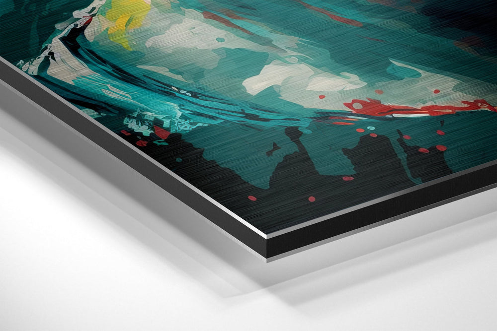 Messi Brushed Aluminum Dibond Wall Art.