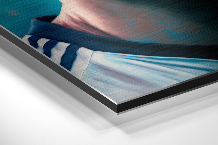 Messi Brushed Aluminum Dibond Wall Art.