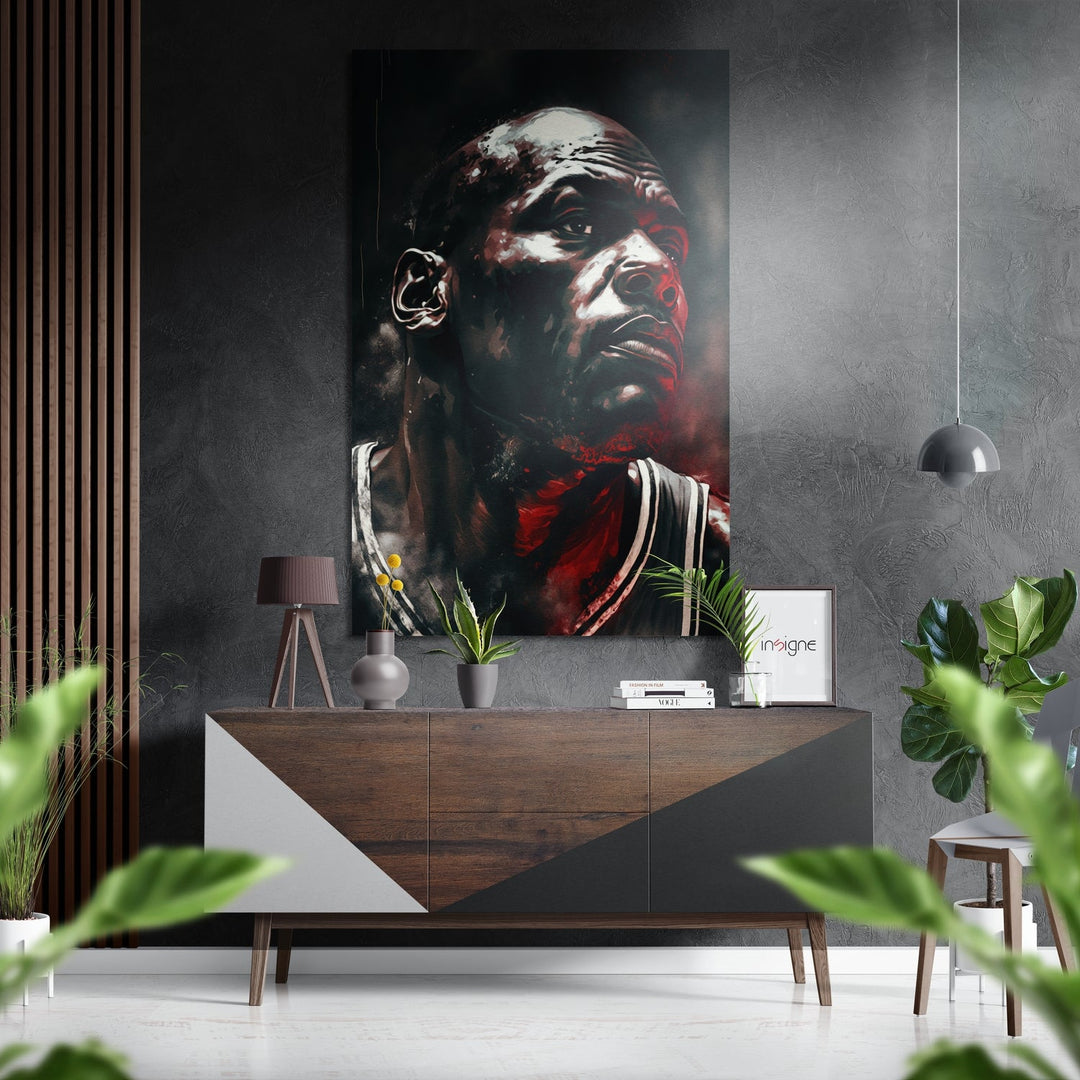 Michael Jordan Brushed Aluminum Dibond Wall Art Insigne