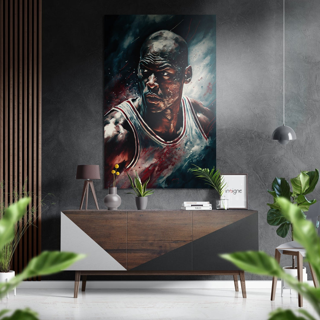 Michael Jordan Brushed Aluminum Dibond Wall Art Insigne
